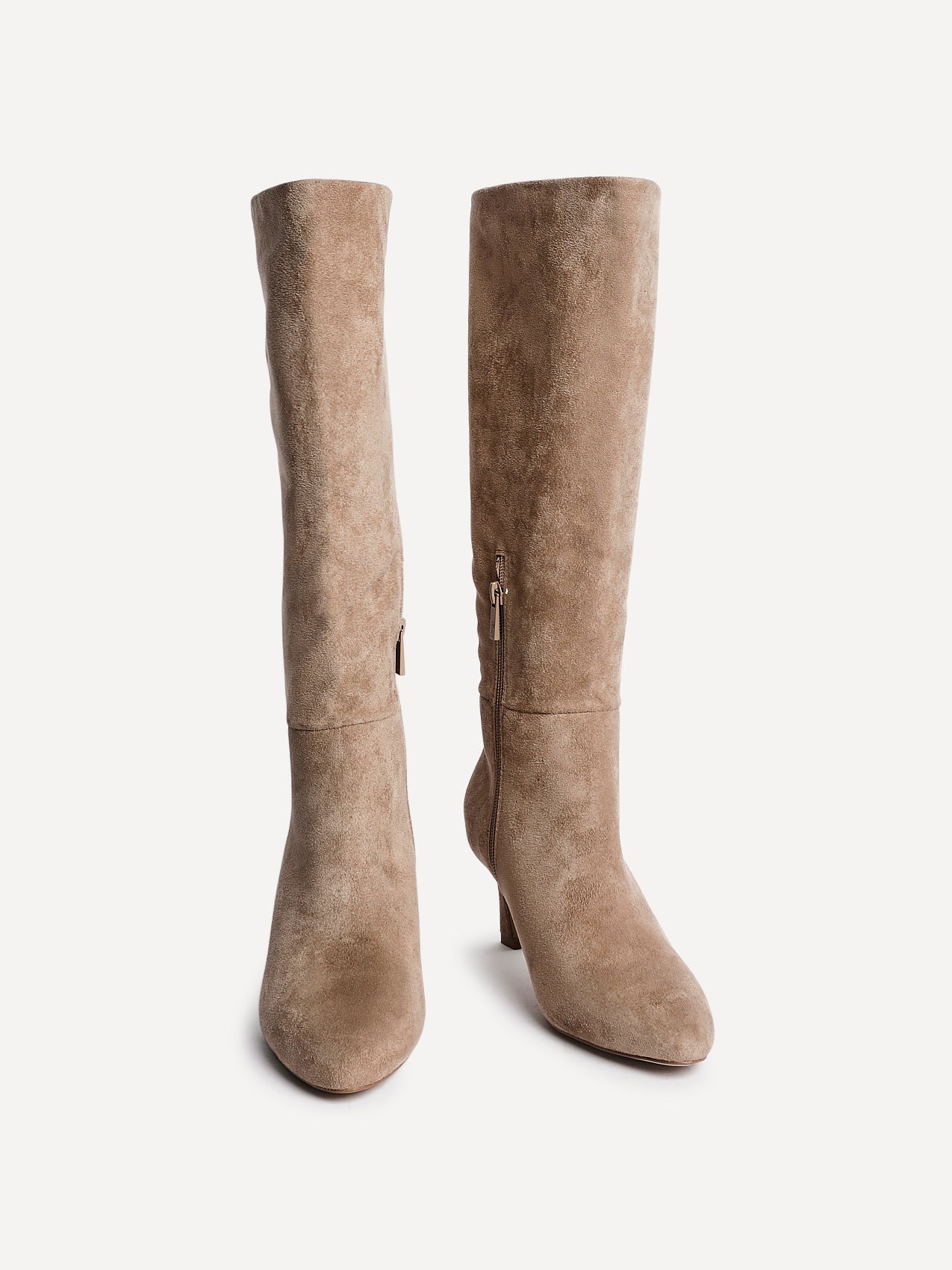 Rush Beige Long Stiletto Boots