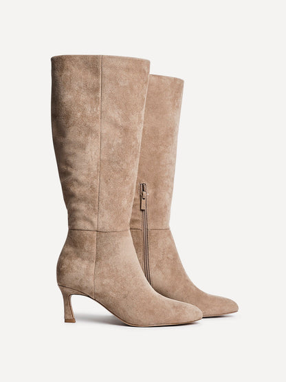 Rush Beige Long Stiletto Boots