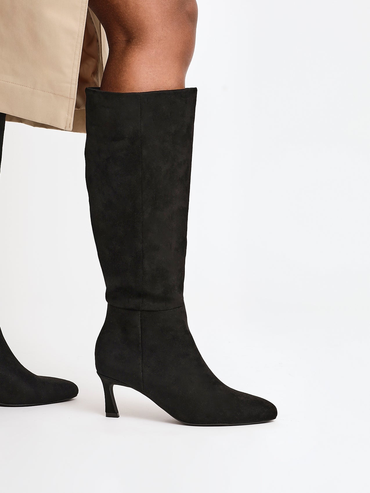 Rush Black Long Stiletto Boots