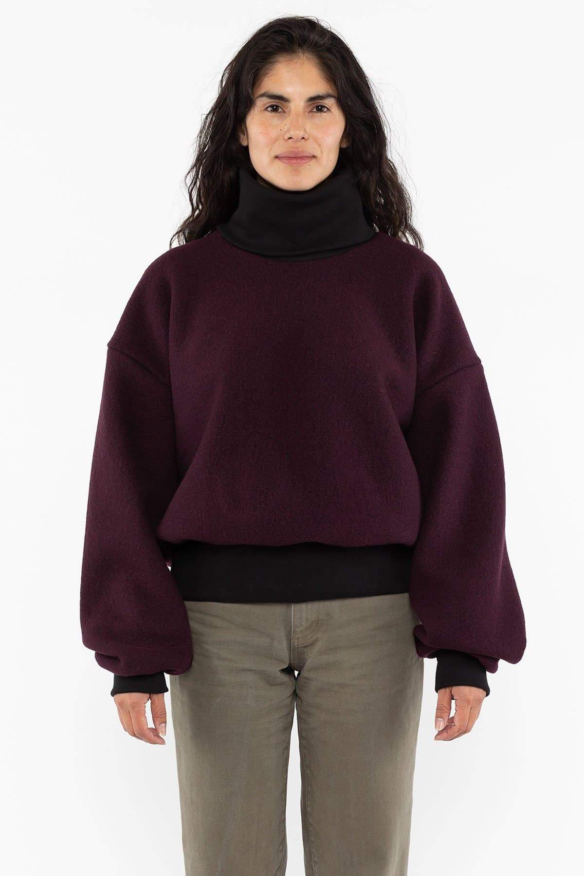 RWHR313 - Turtleneck Sweater with Heavy Cotton Rib