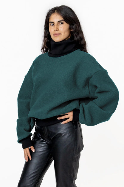 RWHR313 - Turtleneck Sweater with Heavy Cotton Rib