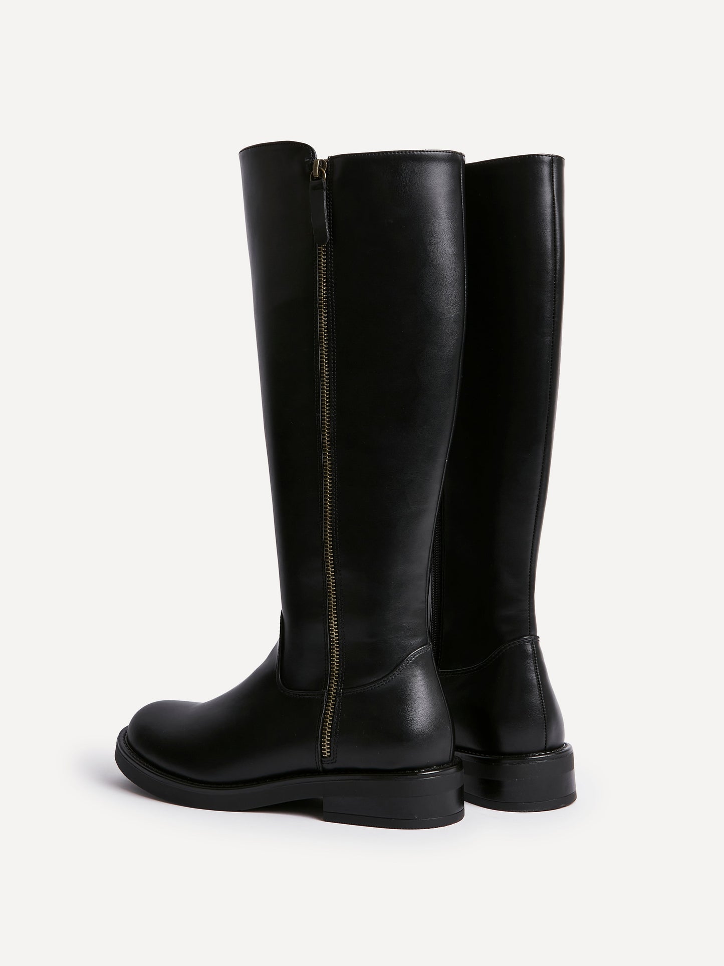 Roam Black Zip-Up Long Boots