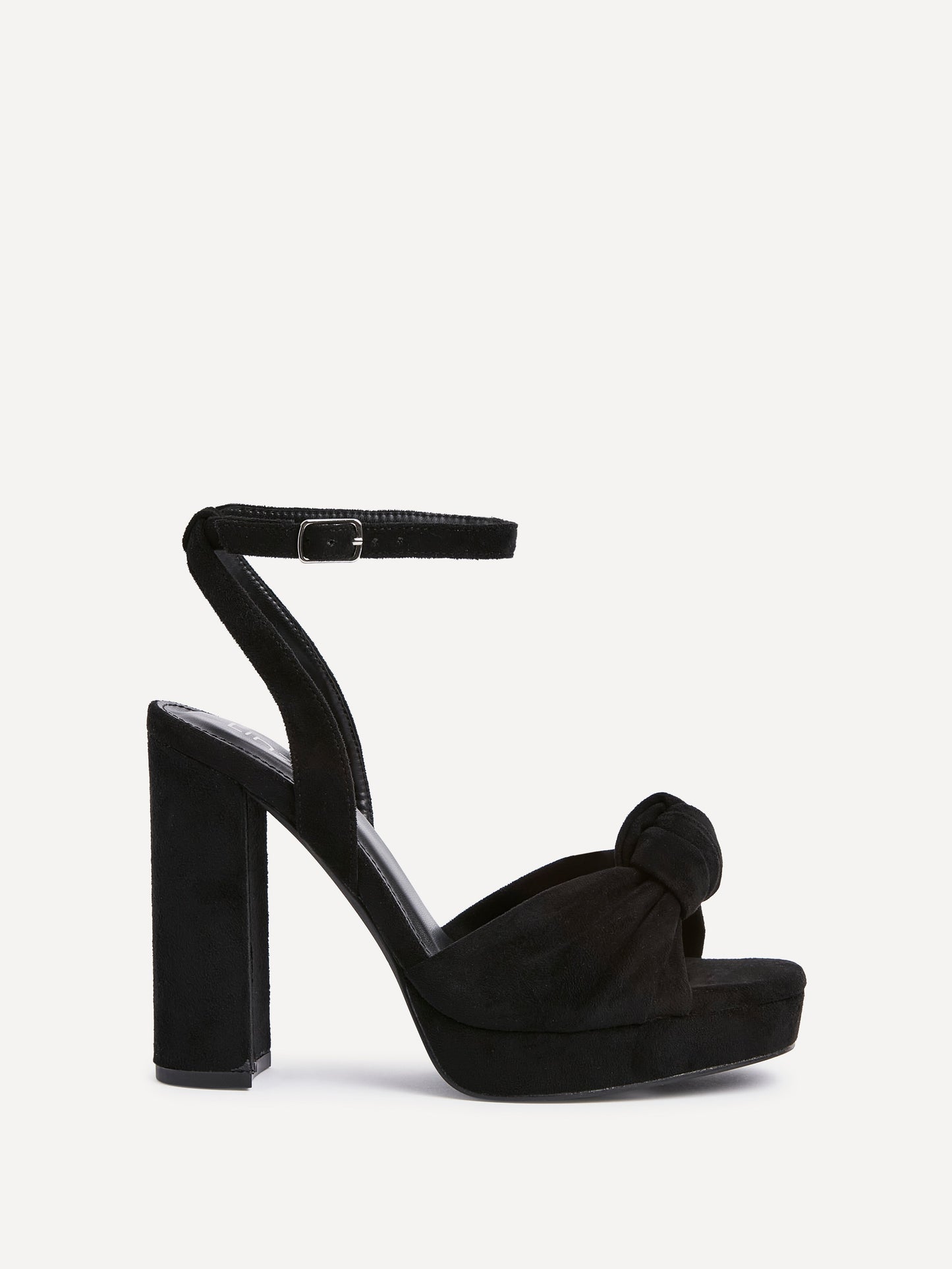 Ruba Black Knotted Platform Heels