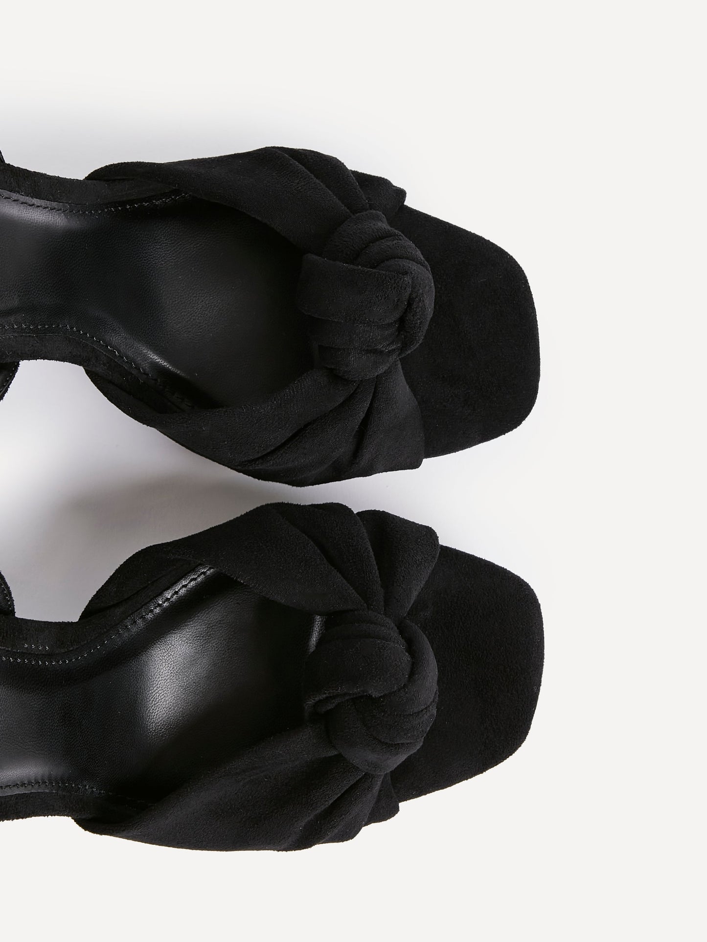 Ruba Black Knotted Platform Heels