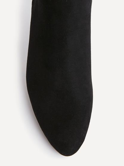 Rush Black Long Stiletto Boots