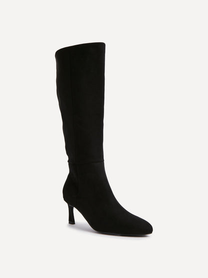 Rush Black Long Stiletto Boots