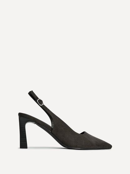 Saint Grey Slingback Court Heels