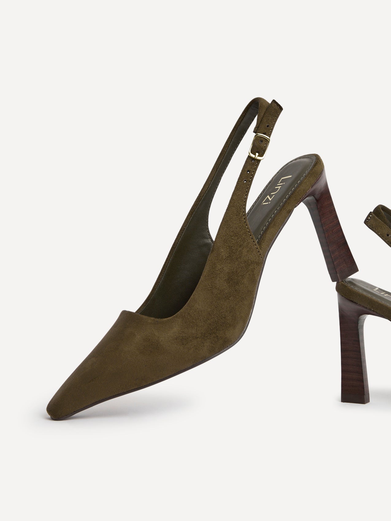 Saint Khaki Slingback Court Heels