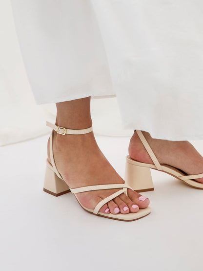 Sally Nude Heeled Sandals