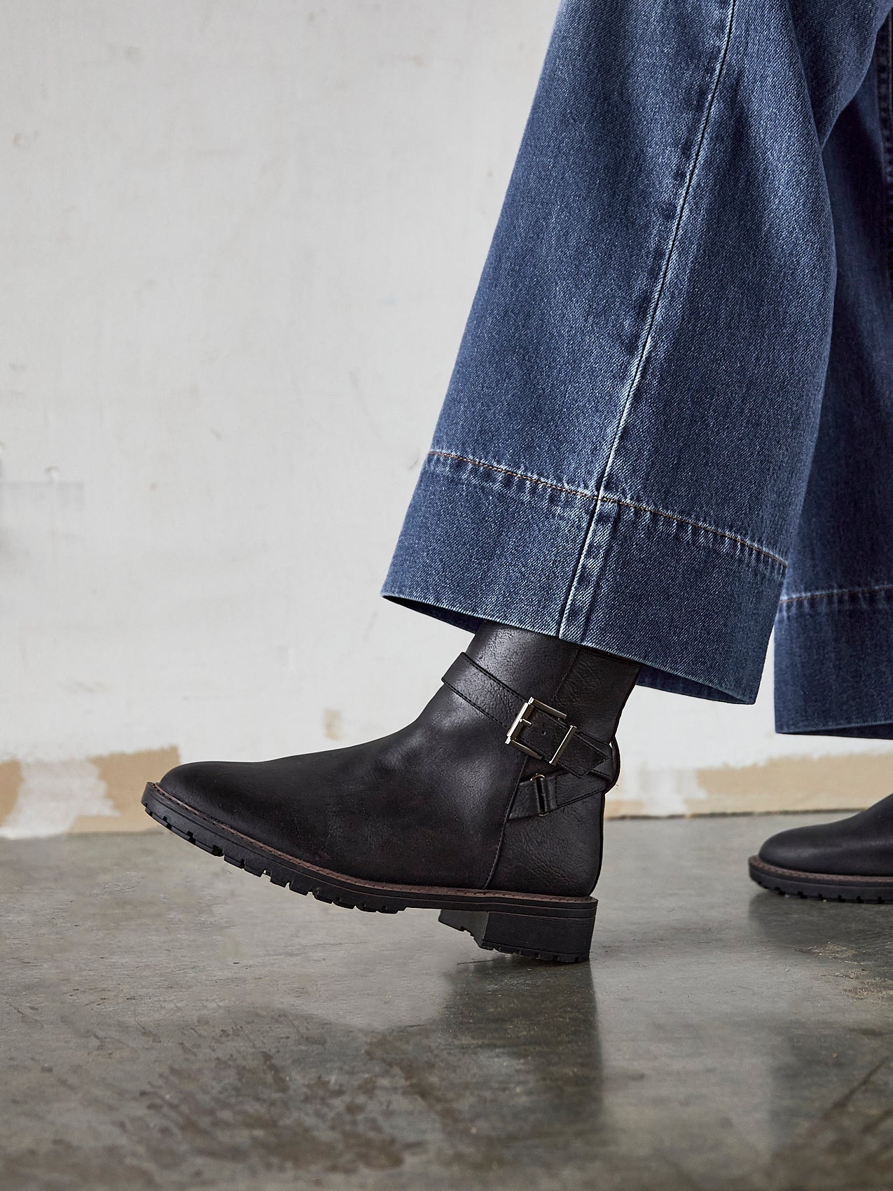 Edie Wide Fit Black Boots