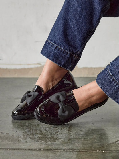 Cathy Black Patent Loafers