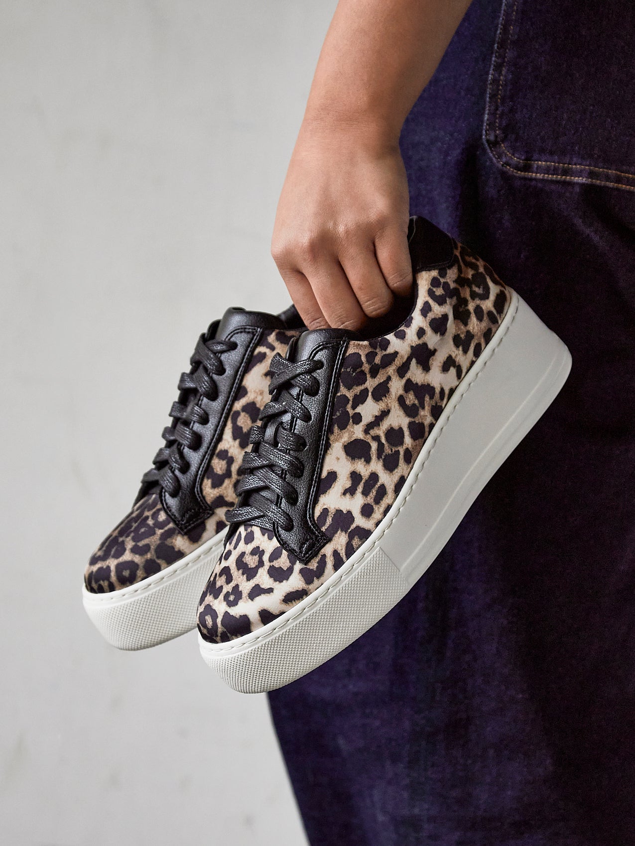 Twyla Leopard Print Trainers