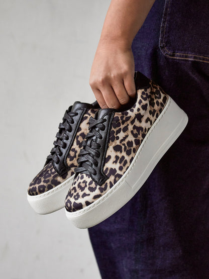 Twyla Leopard Print Trainers