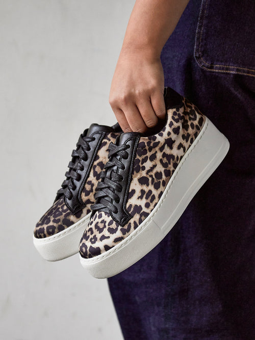 Twyla Leopard Print Trainers