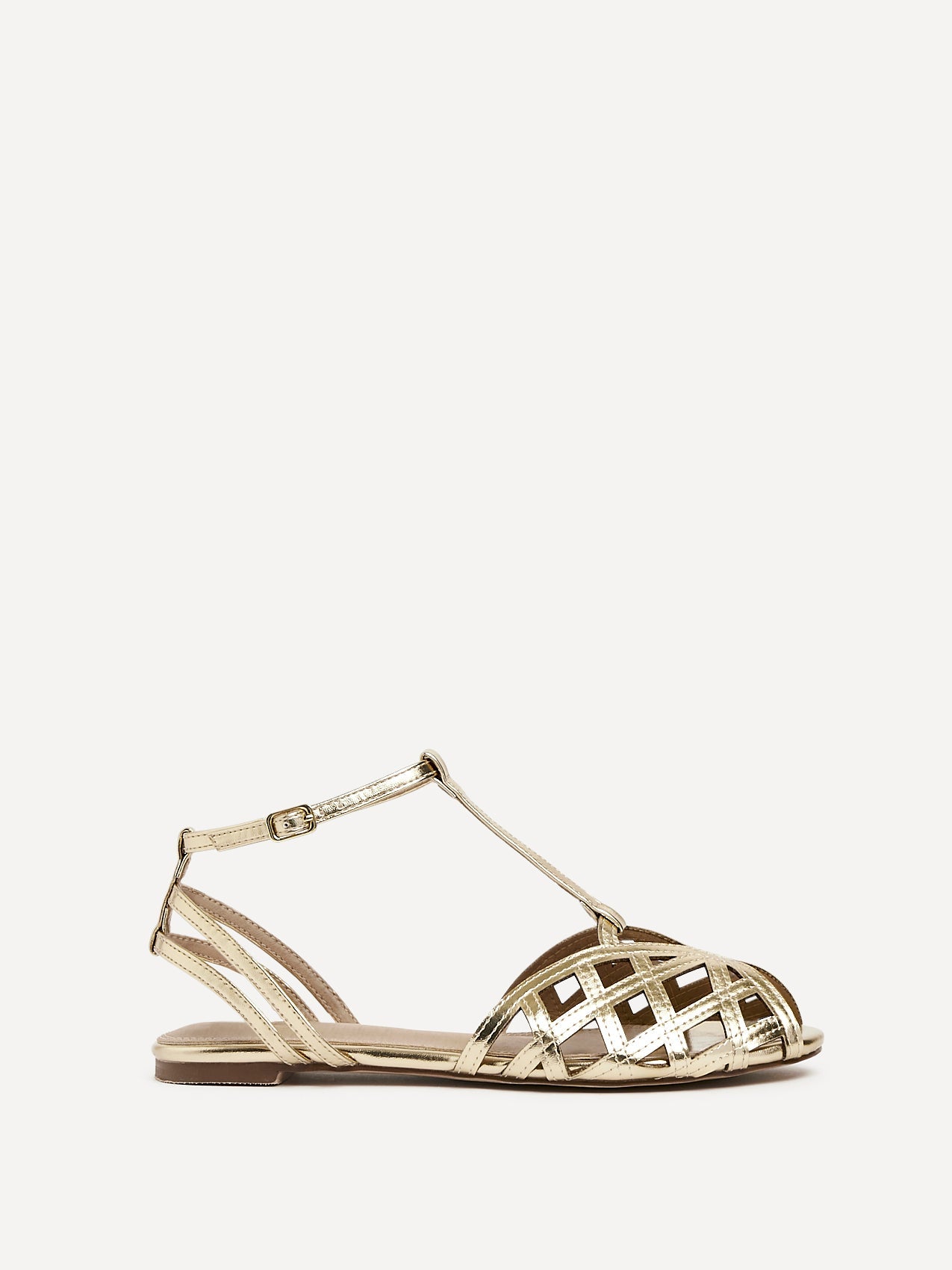 Santi Gold Caged Flat Sandals