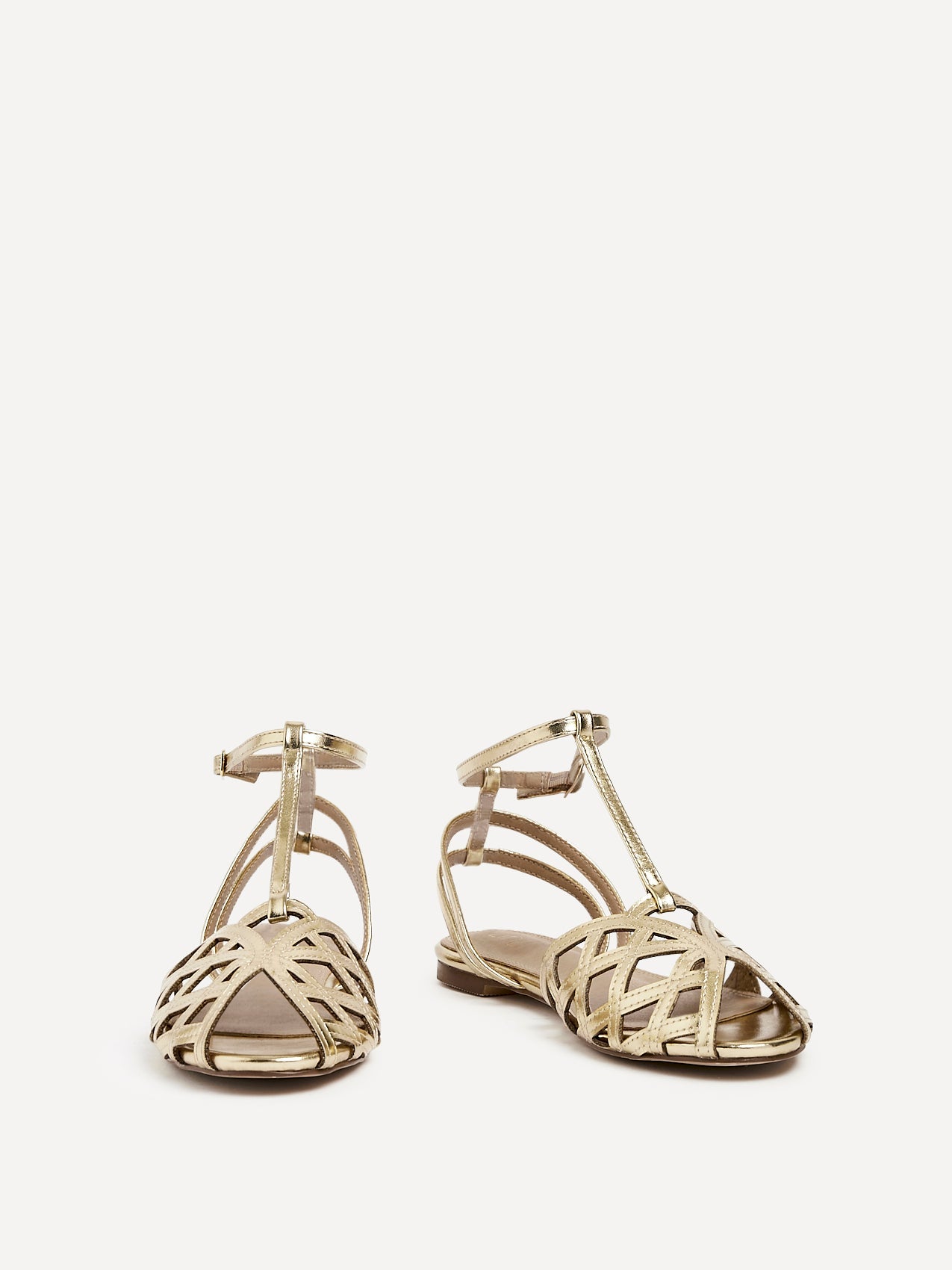 Santi Gold Caged Flat Sandals