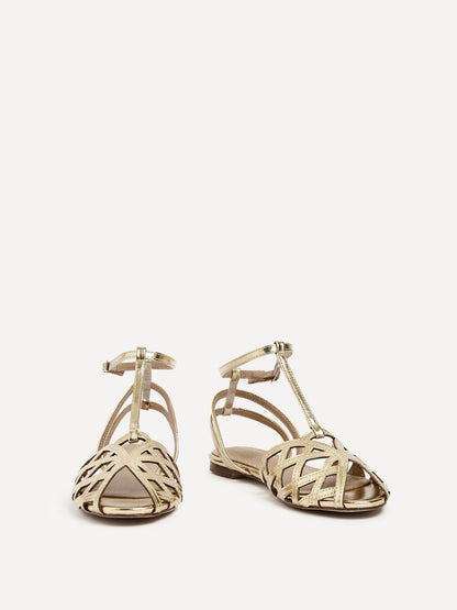 Santi Gold Caged Flat Sandals