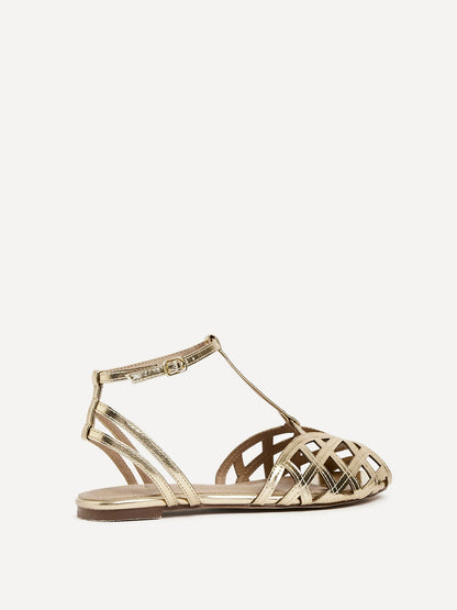 Santi Gold Caged Flat Sandals