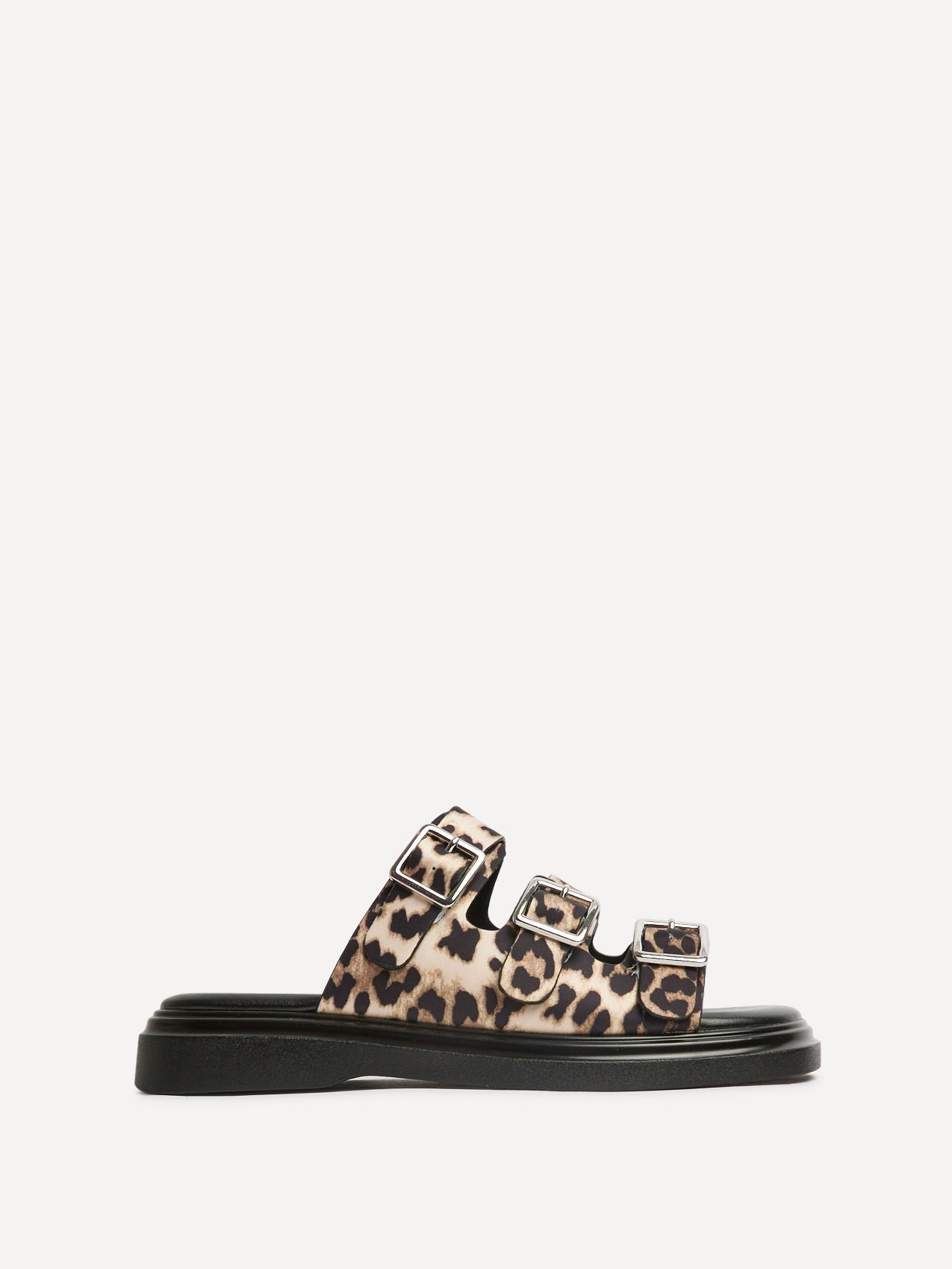 Satellite Leopard Print Flat Sandals