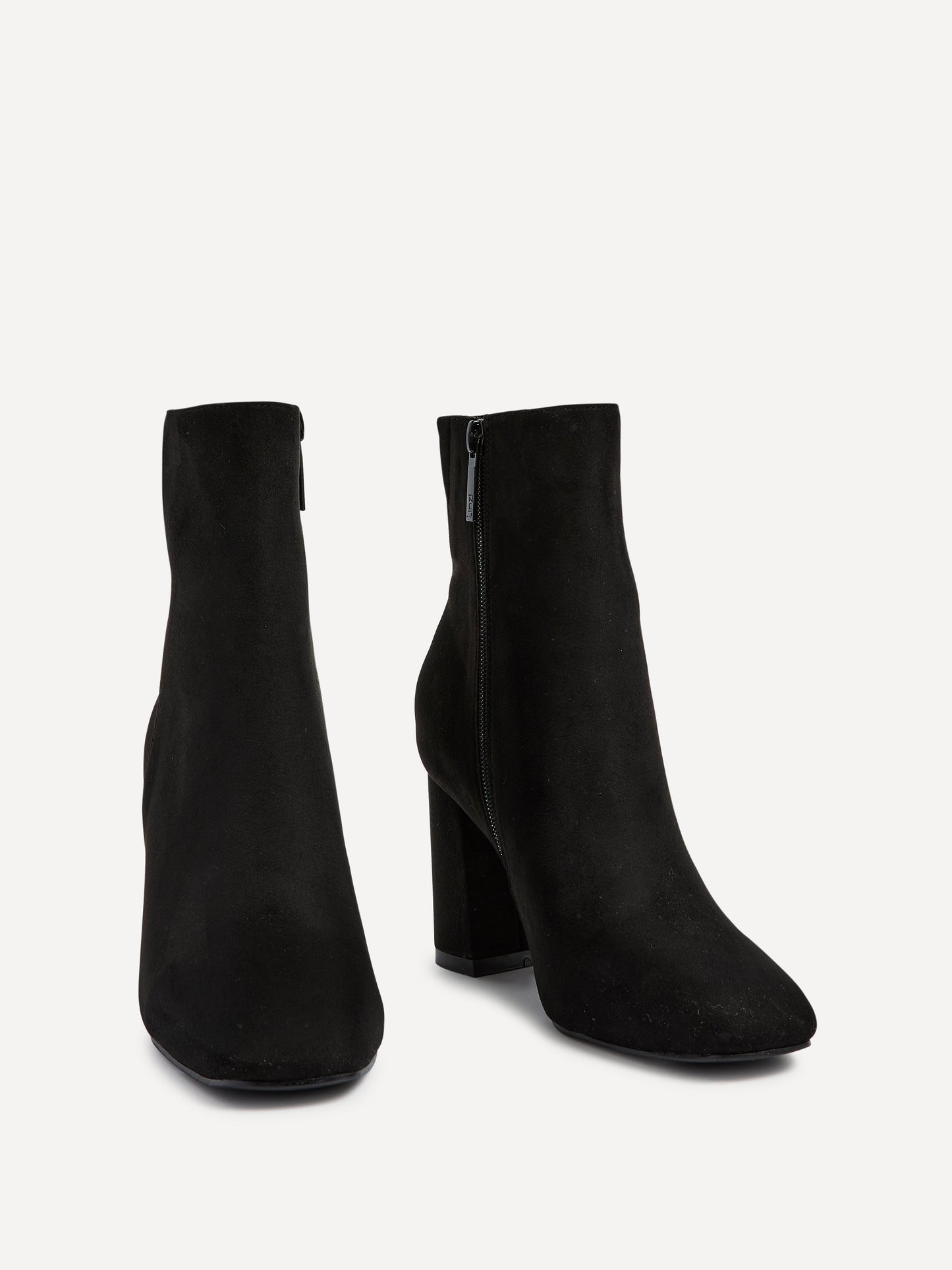 Scout Black Block Heeled Ankle Boots
