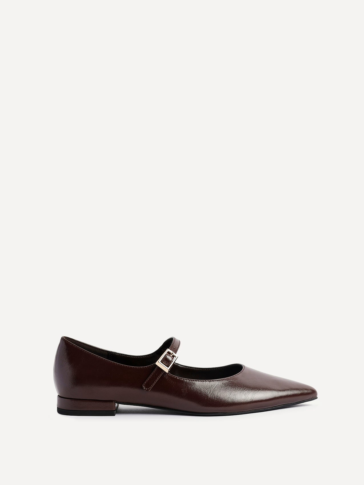 Seattle Brown Faux Leather Flats