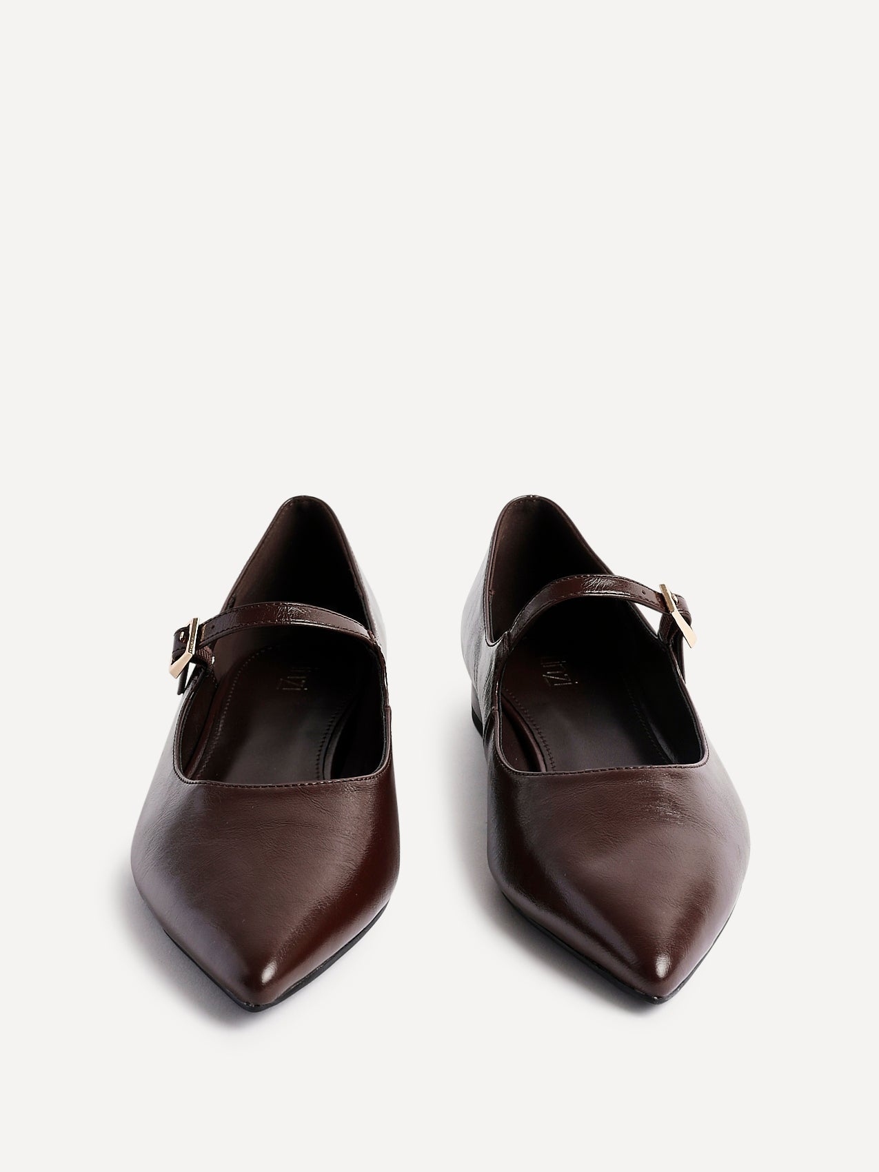 Seattle Brown Faux Leather Flats