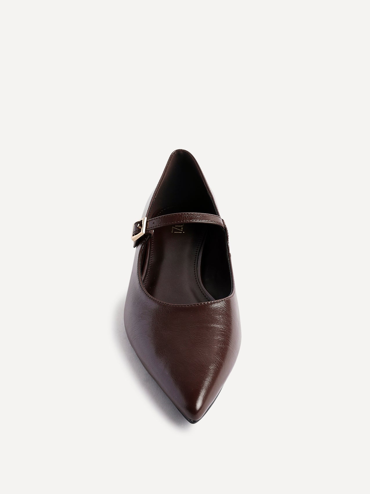 Seattle Brown Faux Leather Flats