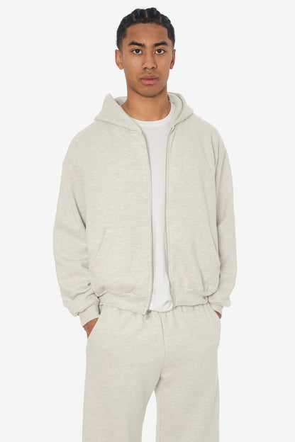 SF410 - 12oz Scour Fleece Cropped Zip Up Hoodie