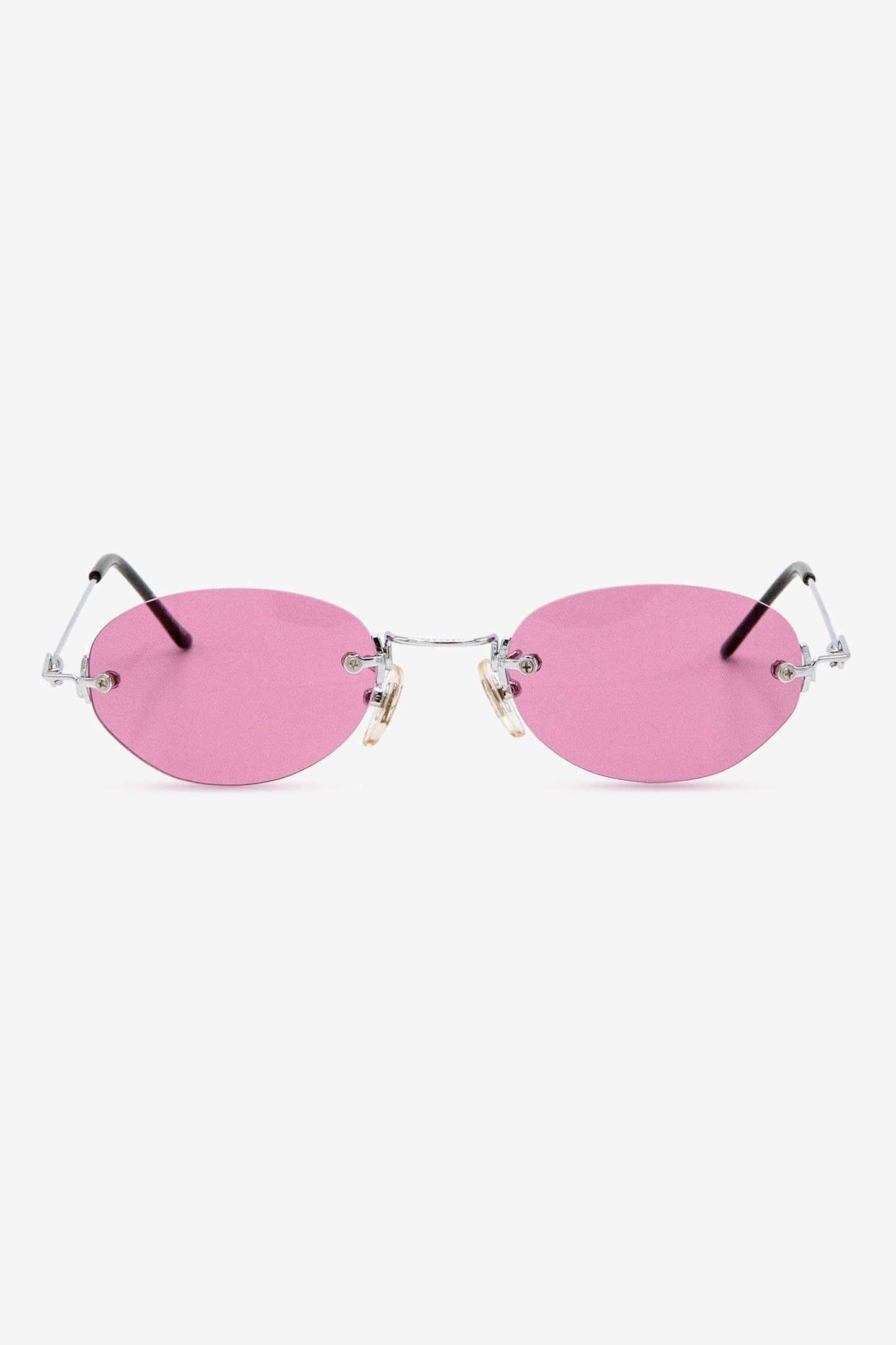 SGSTACY - Rimless Metal Frame Oval Sunglasses