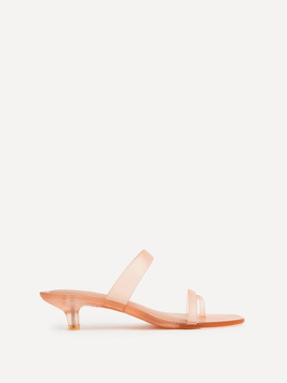 Shade Nude Jelly Heeled Sandals