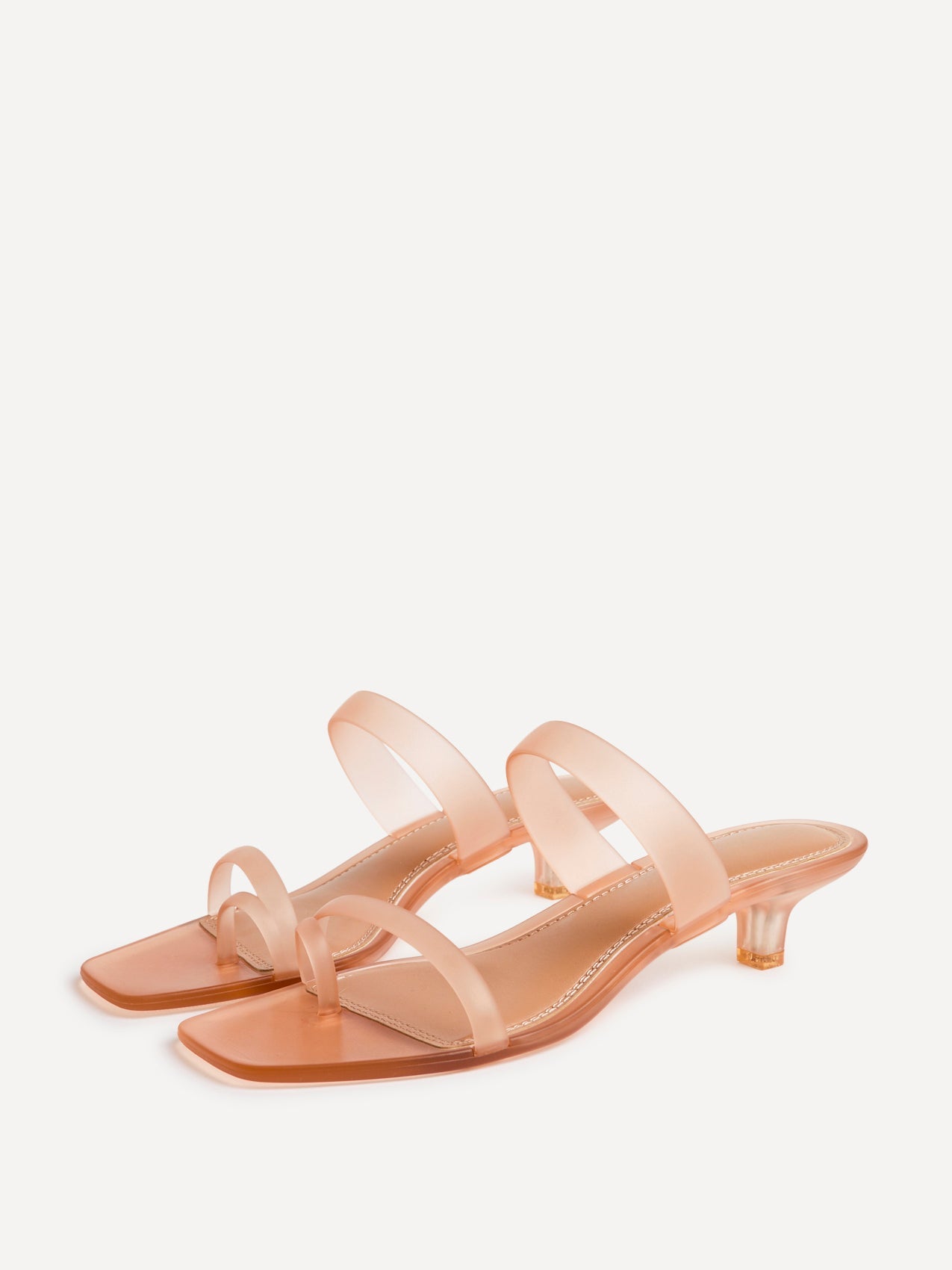 Shade Nude Jelly Heeled Sandals