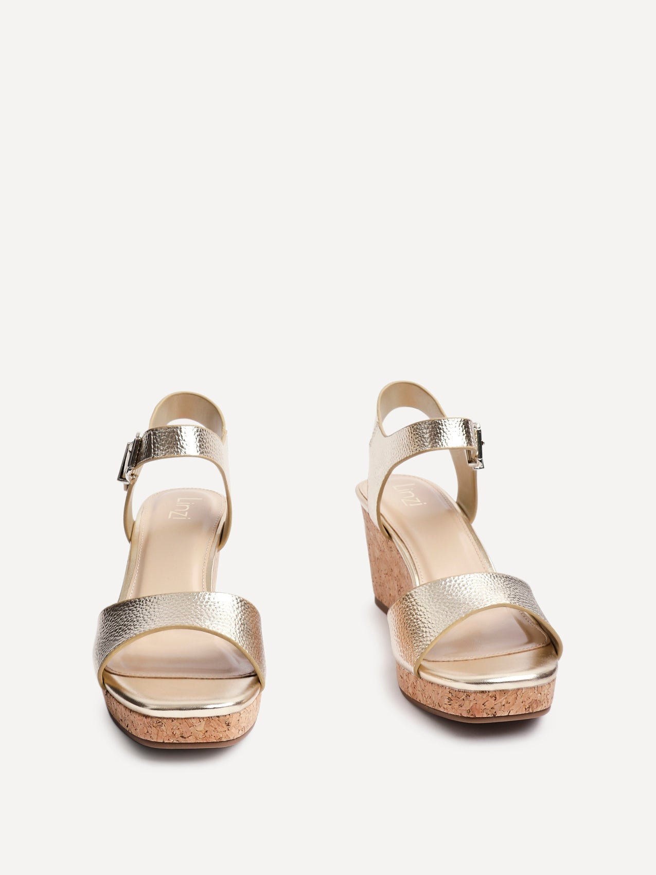 Sierra Gold Cork Platform Wedges