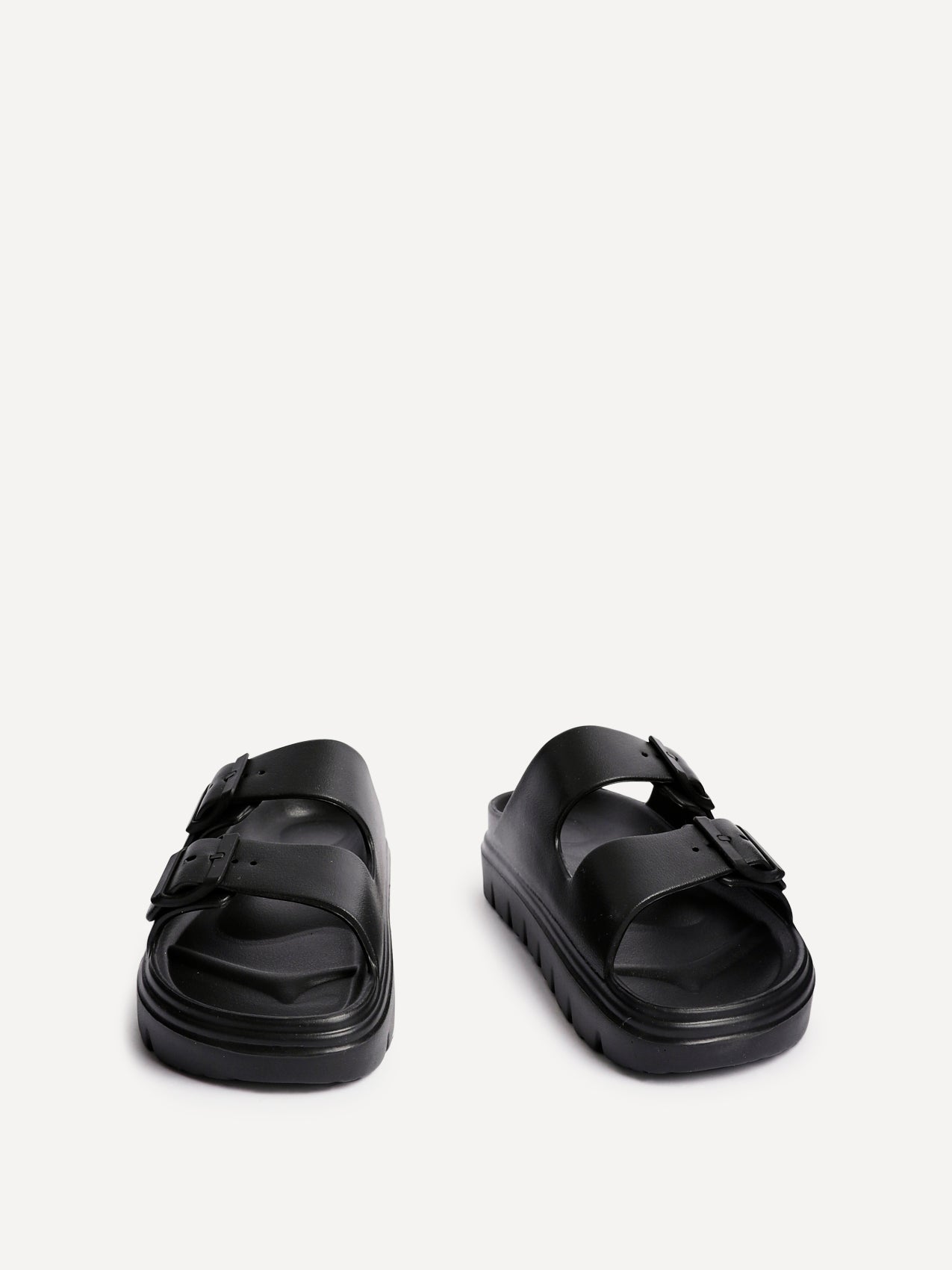 Sirocco Black Platform Slider Sandals