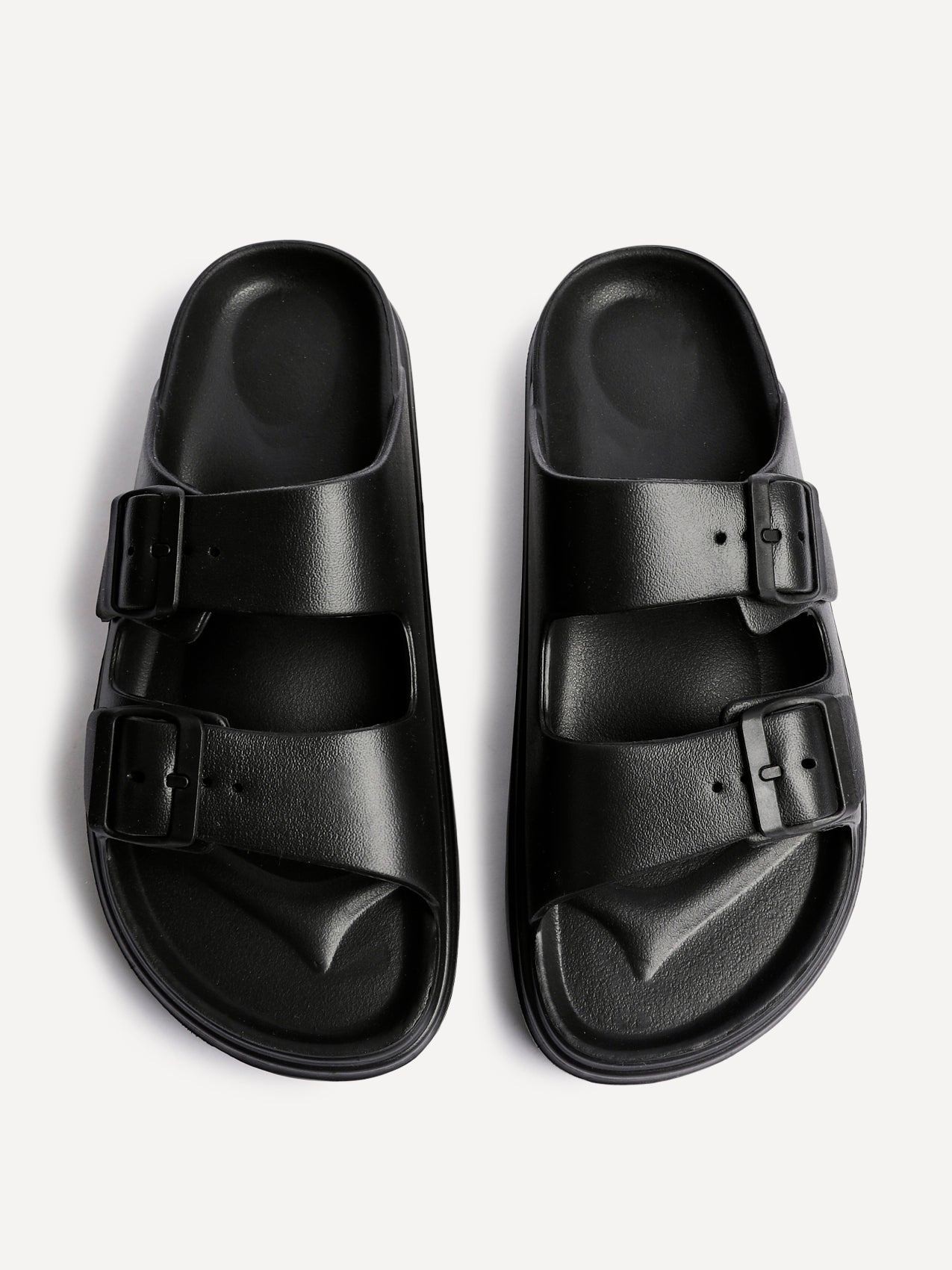 Sirocco Black Platform Slider Sandals