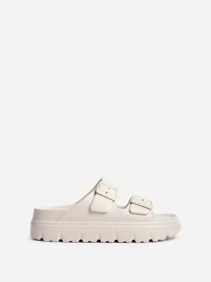 Sirocco Nude Platform Slider Sandals
