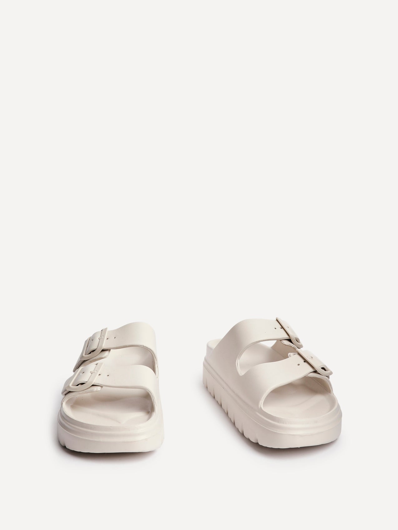 Sirocco Nude Platform Slider Sandals