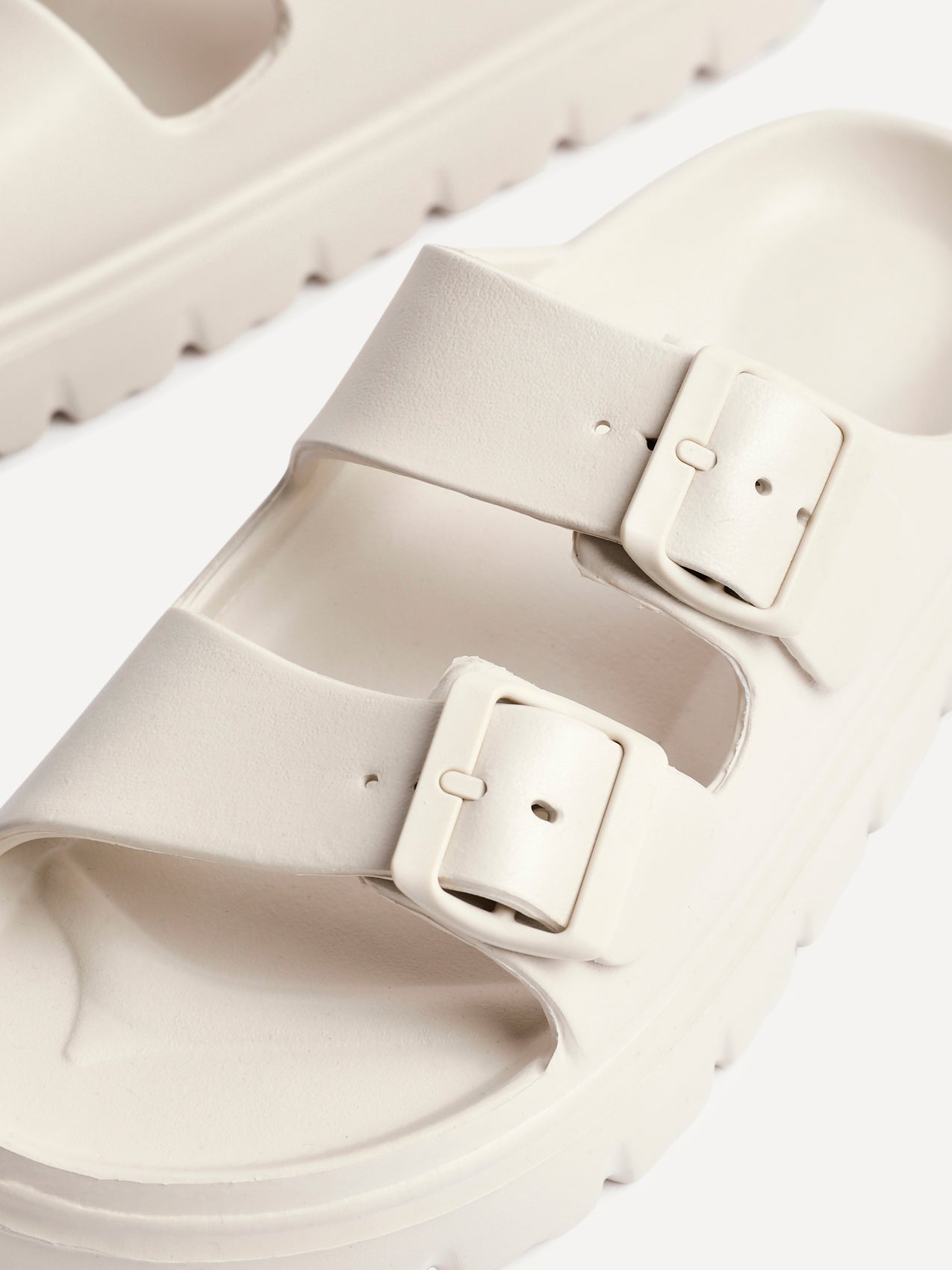 Sirocco Nude Platform Slider Sandals