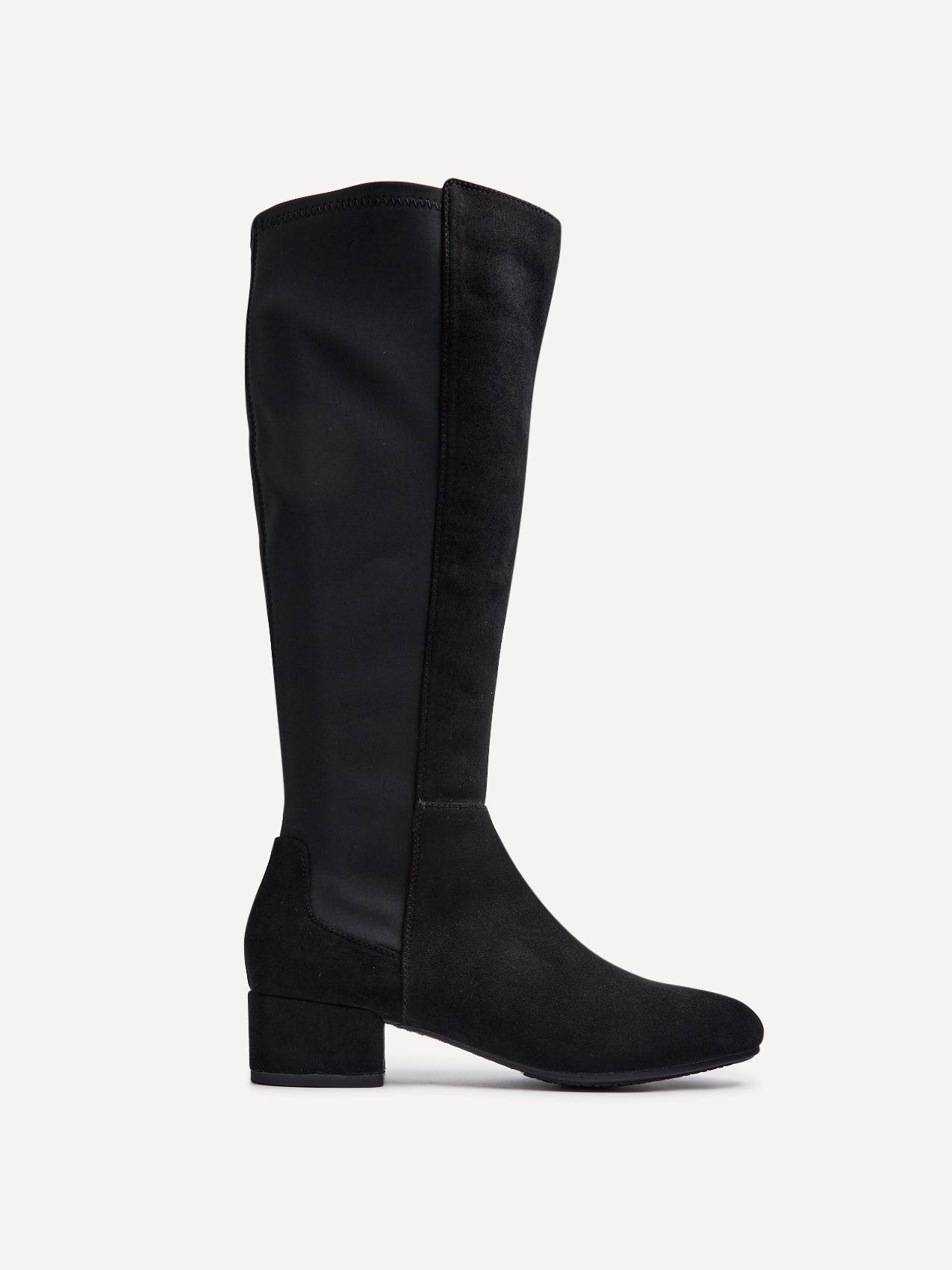 Sloane Black Stretch Long Boots