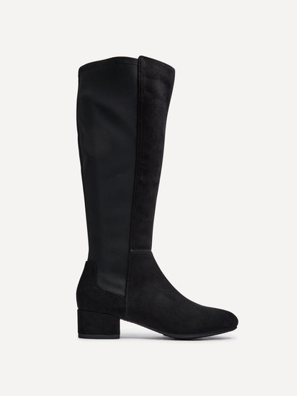 Sloane Black Stretch Long Boots