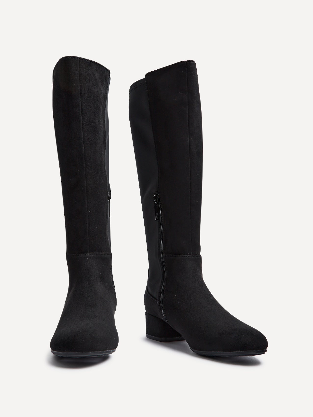 Sloane Black Stretch Long Boots