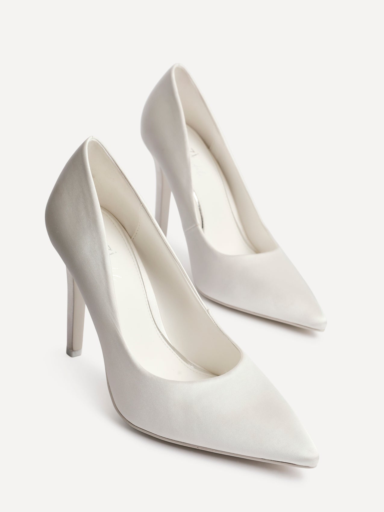 Solemate Bridal Ivory Satin Court Heels