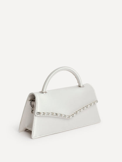 Sorelle Bridal Pearl Embellished Clutch Bag