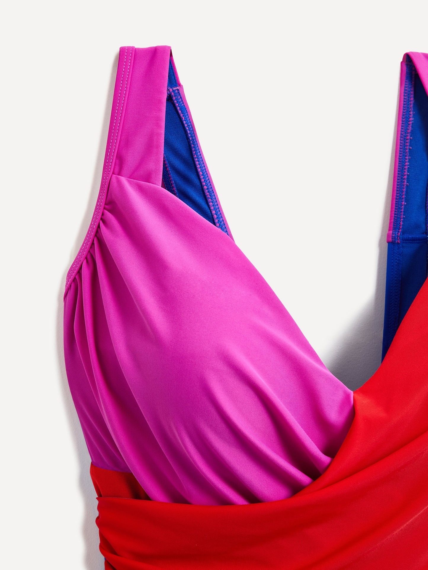 Sorrento Colour Block Draped Swimsuit