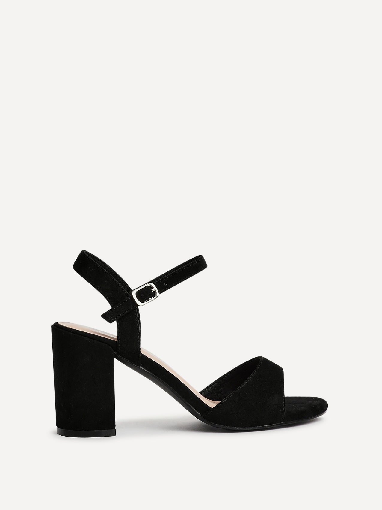 Soul Black Faux Suede Block Heels