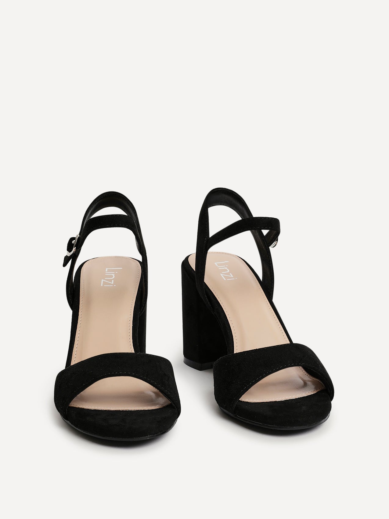 Soul Black Faux Suede Block Heels