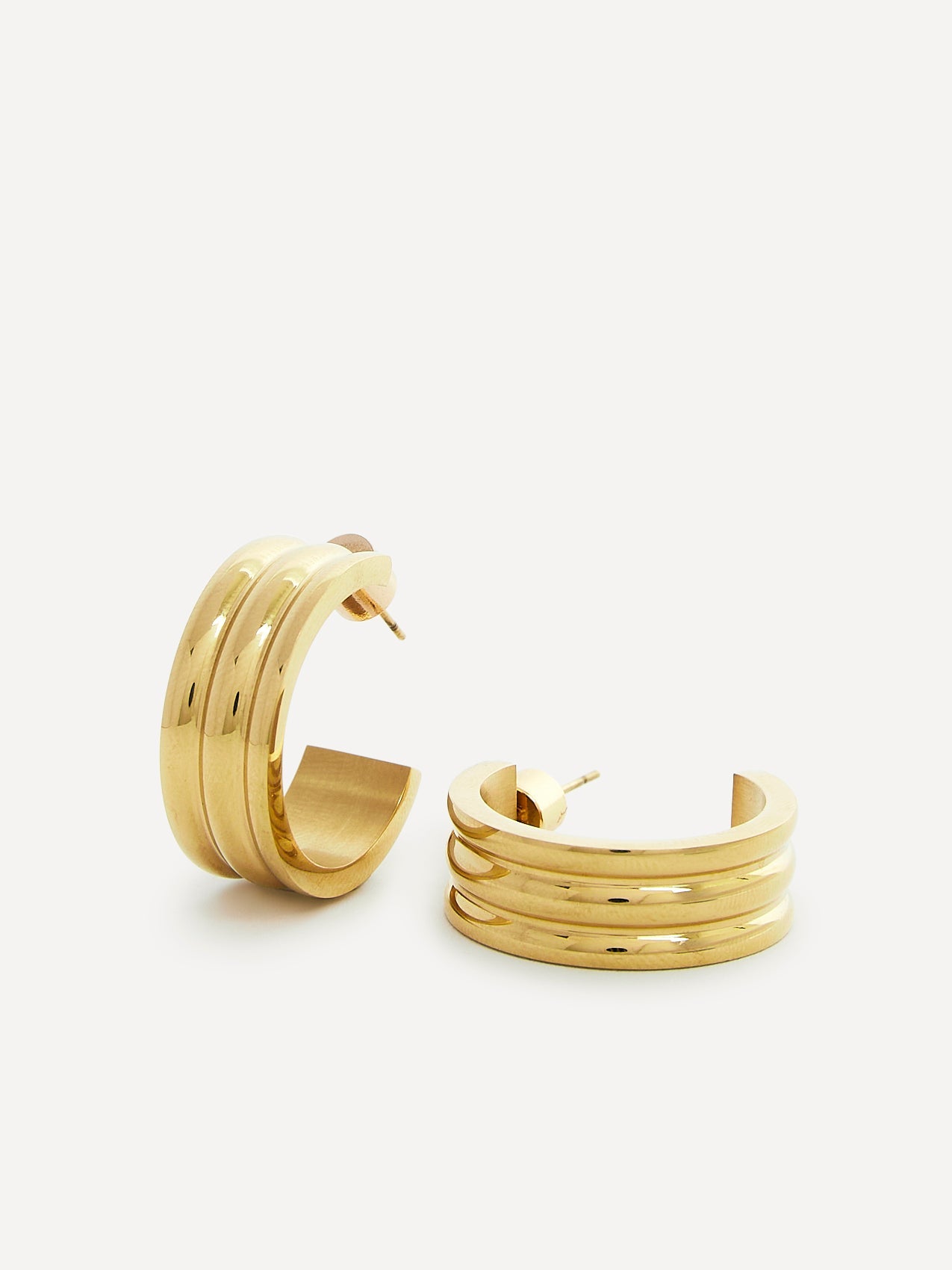 Spirit Gold Large Hoop Earrings