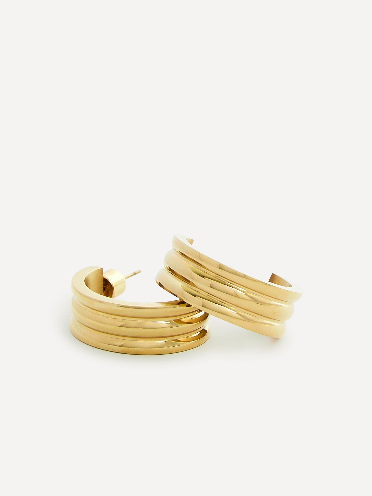 Spirit Gold Large Hoop Earrings