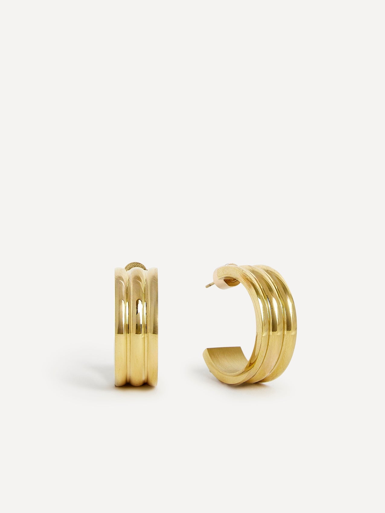 Spirit Gold Large Hoop Earrings