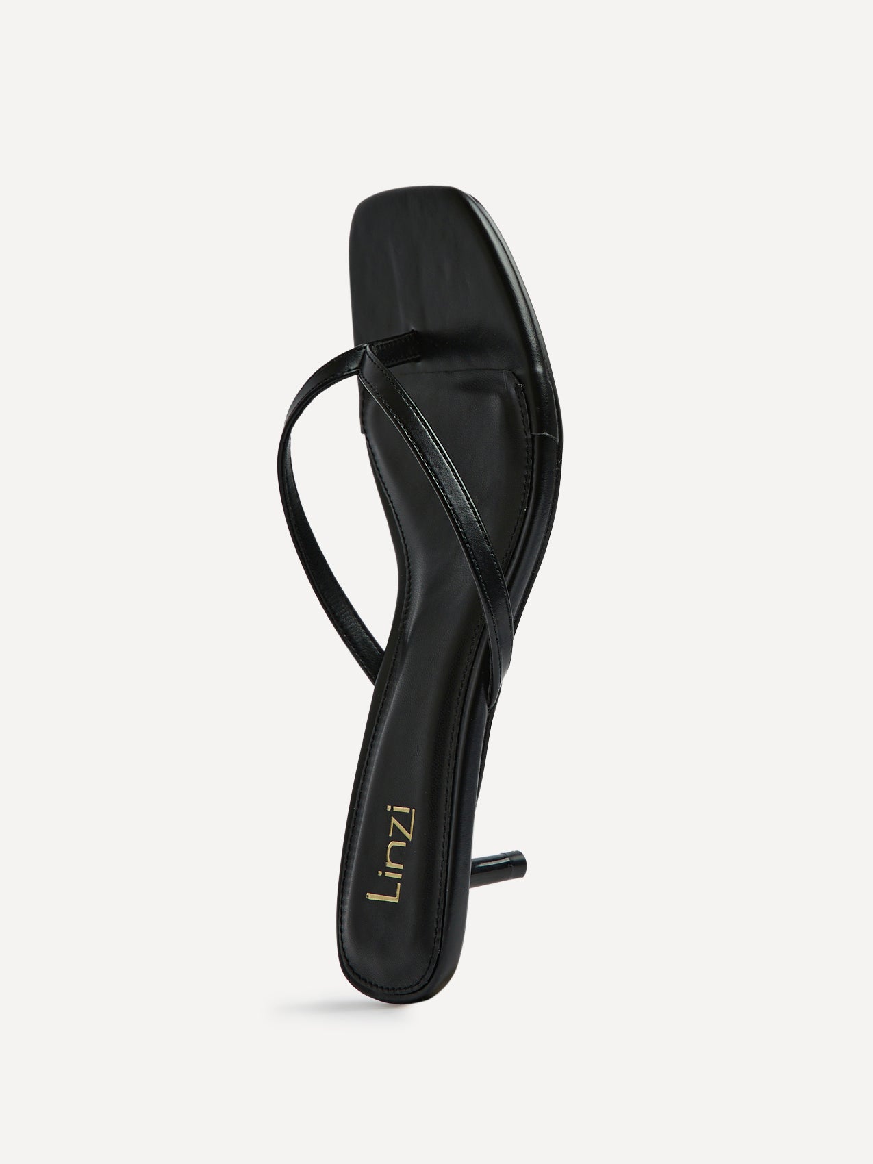 Stassie Black Mule Heels
