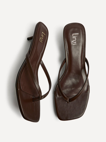 Stassie Brown Mule Heels